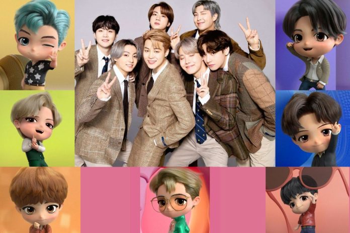 BTS Cartoon Characters Bringing K-Pop to Animated Life