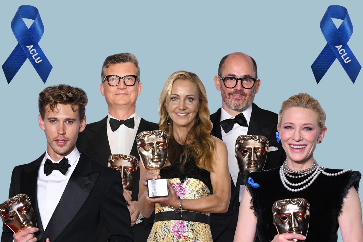Blue Ribbons at BAFTAs Celebrities Speak Out