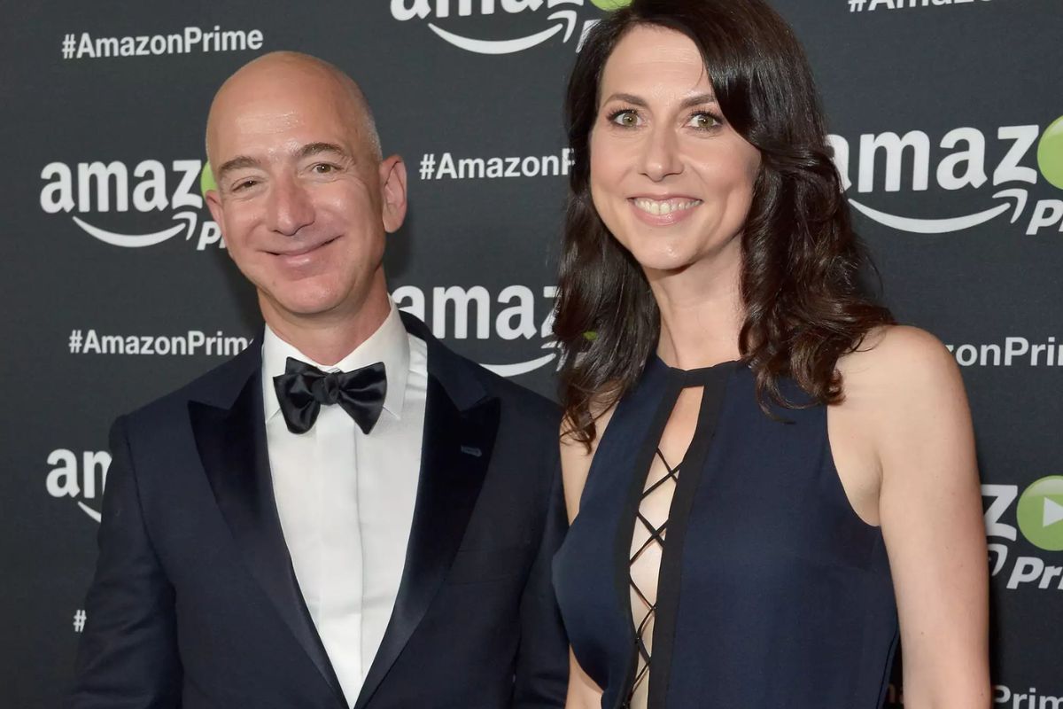 Jeff Bezos and MacKenzie Scott